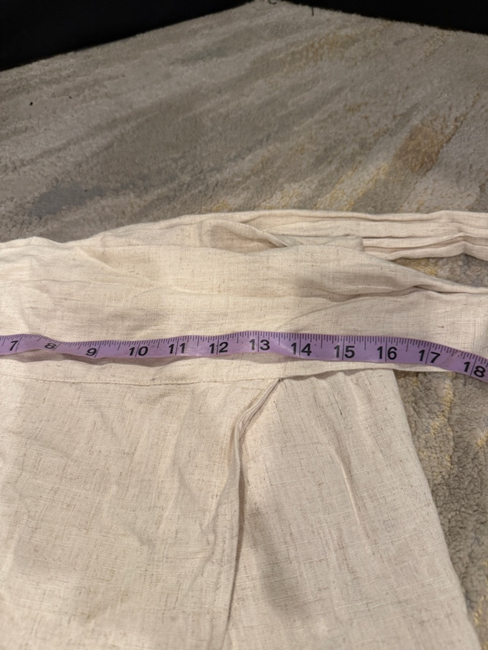 Lulu's Cream Wrap Maxi Skirt with Side Tie size S new Rayon and linen blend - Picture 4 of 5